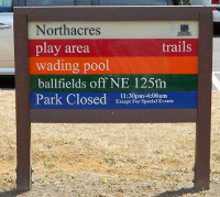 Sign for Northacres Park